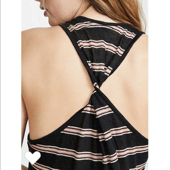 Joie Brellen Twist Back Slub Linen Jersey Midi Dress In Caviar Runs Small NEW - Picture 2 of 13